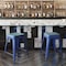 Flash Furniture 24" Blue Metal Stool-Teal Blue Poly Seat CH-31320-24-BL-PL2C-GG - alternate 3
